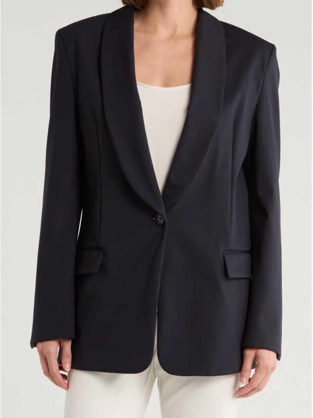BOSS Black Shawl Collar Single-Button Blazer
